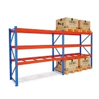 What are the safety features of modern warehouse racks?