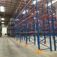 Can steel racks in a warehouse be used for storing food products?